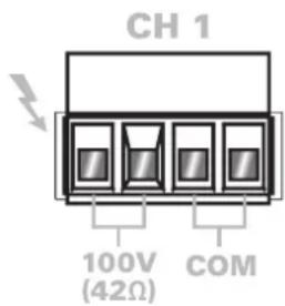 Audac CAP248 - Connexions de sortie - 1