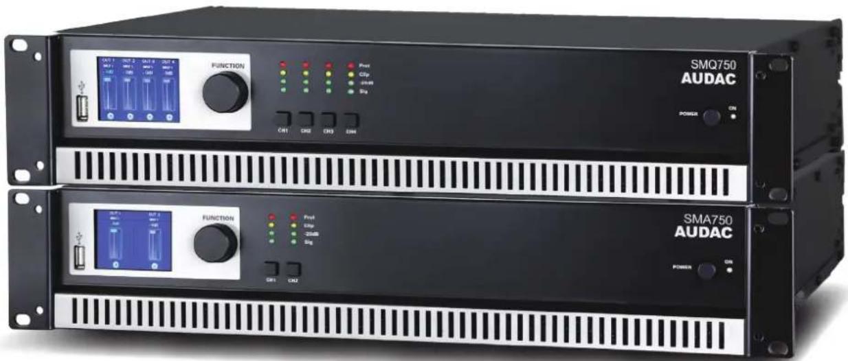 Audac SMA500 - Amplificateurs de puissance WaveDynamics™ de classe D - 1