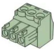 Audac SMA500 - Barrette Euroblock à 3 broches : - 1
