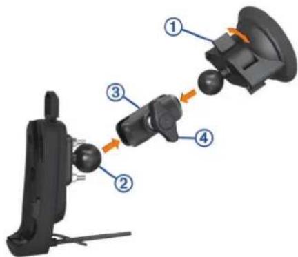 GARMIN inReach SE+ - Montage de l'appareil dans une automobile - 1