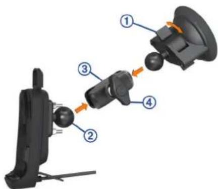 GARMIN inReach SE+ - Montar el dispositivo en un automóvil - 1