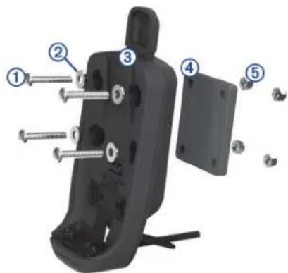 GARMIN inReach SE+ - Fixation d'une base AMPS sur le support - 1
