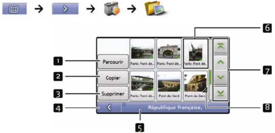 MIO Moov 150 - Gestion de l'album - 1