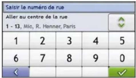 MIO Moov 150 - Utilisation de l'écran Recherche de la destination - 2