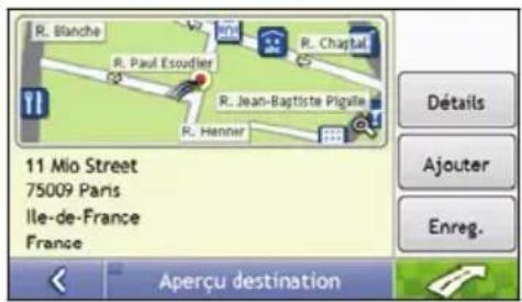 MIO Moov 150 - Utilisation de l'écran Recherche de la destination - 3