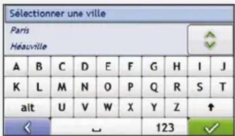 MIO Moov 150 - Utilisation de l'écran Clavier - 2