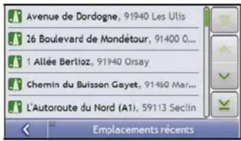 MIO Moov 150 - Comment se rendre à un emplacement récent ? - 2