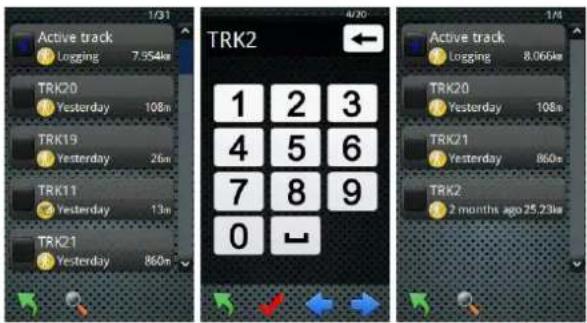 HOLUX FunTrek 132 - Rechercher un journal de chemin - 1