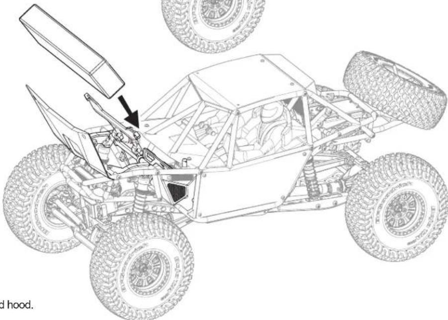 Axial RR10 Bomber - INSTALLARE LA BATTERIA DEL VEICOLO - 5
