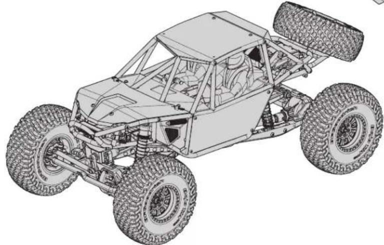 Axial RR10 Bomber - PACKUNGSSINHALT - 3
