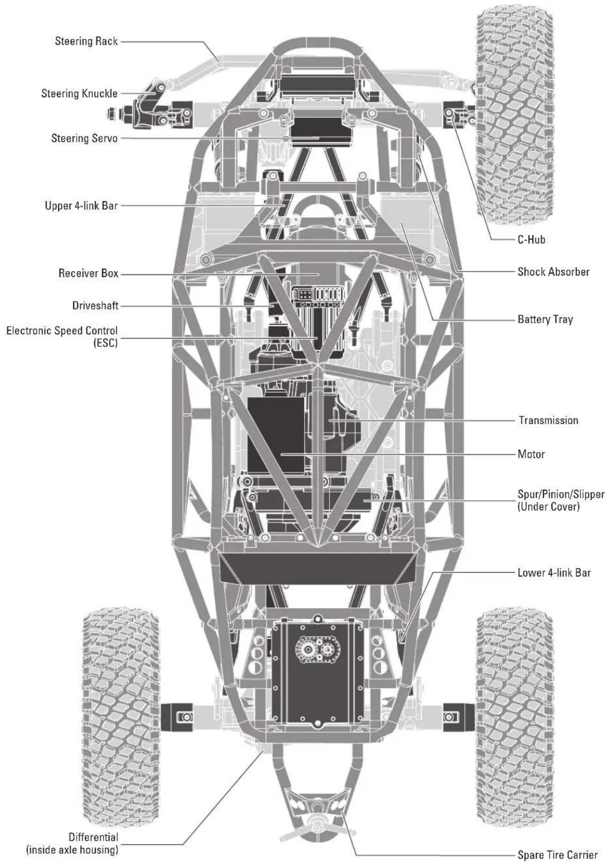 Axial RR10 Bomber - VEHICLE PARTS - 1