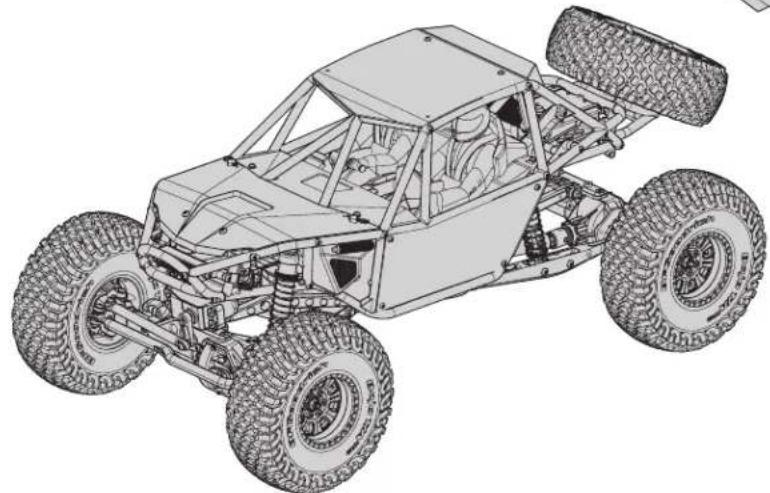 Axial RR10 Bomber - CONTENU DE LA BOITE - 2