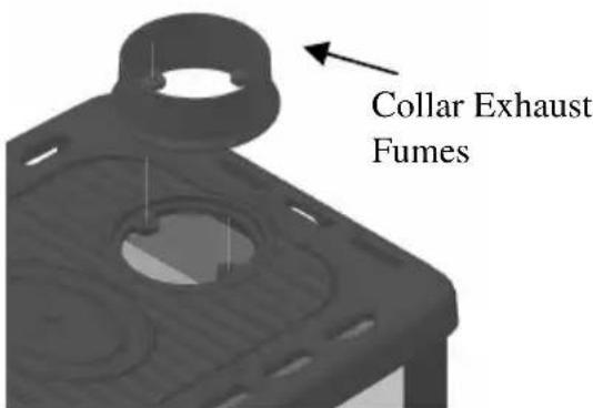 Lincar Gioia 470 - COLLAR EXHAUST FUMES ASSEMBLY Only for mod. 480LZ-490LZ-480N-490N - 1