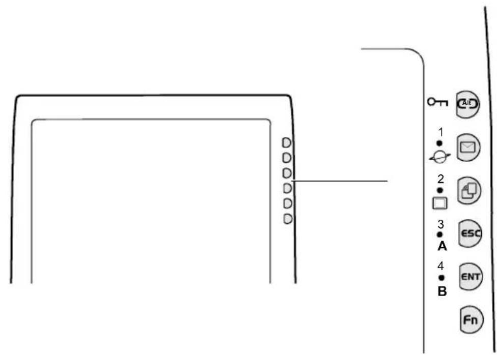 FUJITSU Stylistic ST5111 - Touches d'application / touches du panneau de sécurité - 1