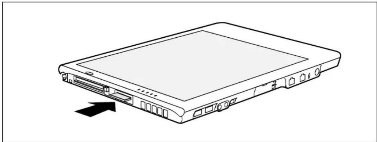 FUJITSU Stylistic ST5111 - Insérer une carte mémoire - 1