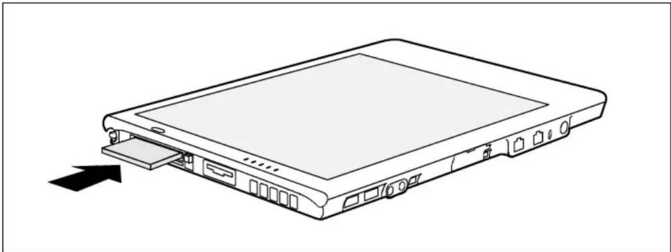 FUJITSU Stylistic ST5111 - Insérer une carte PC Card - 1