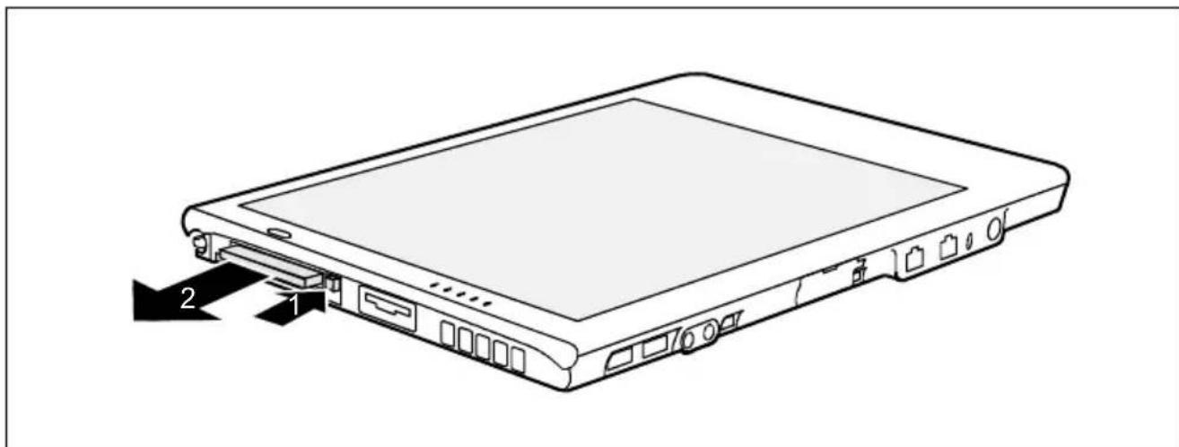FUJITSU Stylistic ST5111 - Retirer la carte PC Card - 1