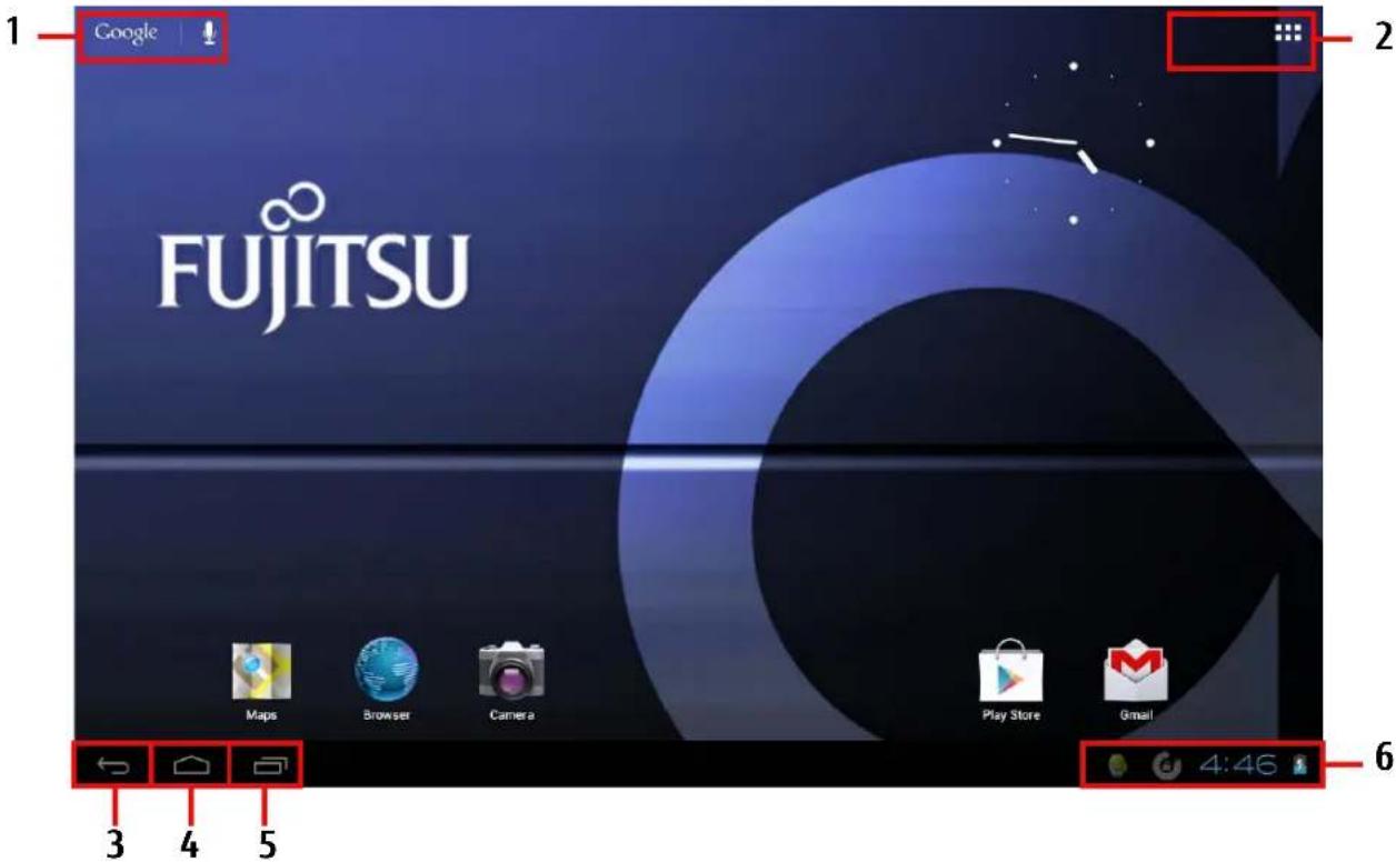 FUJITSU Stylistic M532 - Home Page - 1