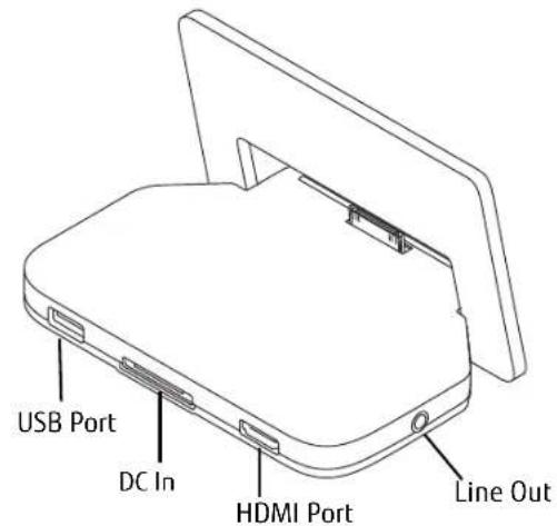 FUJITSU Stylistic M532 - Using the optional cradle - 2