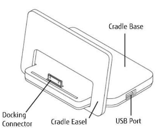 FUJITSU Stylistic M532 - Using the optional cradle - 1