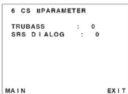 MARANTZ SR8400 - CS II (CIRCLE SURROUND II) PARAMETER - 1