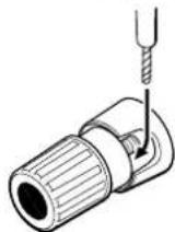 MARANTZ SR4320 - Conexión del cable de altavoces - 4