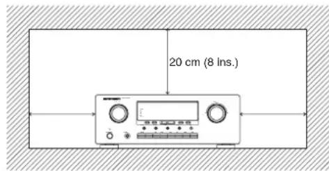 MARANTZ SR4320 - CUIDADOS NA INSTALAÇÃO - 1