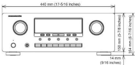 MARANTZ SR4320 - DIMENSIONS - 2