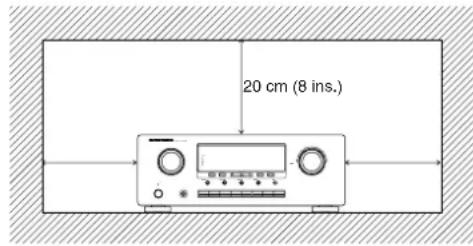 MARANTZ SR4320 - VARNINGAR I SAMBAND MED INSTALLATIONEN - 1