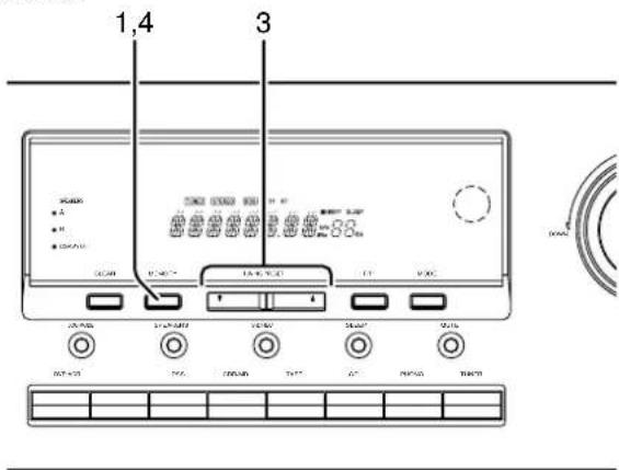 MARANTZ SR4320 - Preselezione del nome della stazione - 1