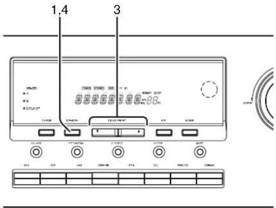 MARANTZ SR4320 - Forindstilling af stationsnavn - 1