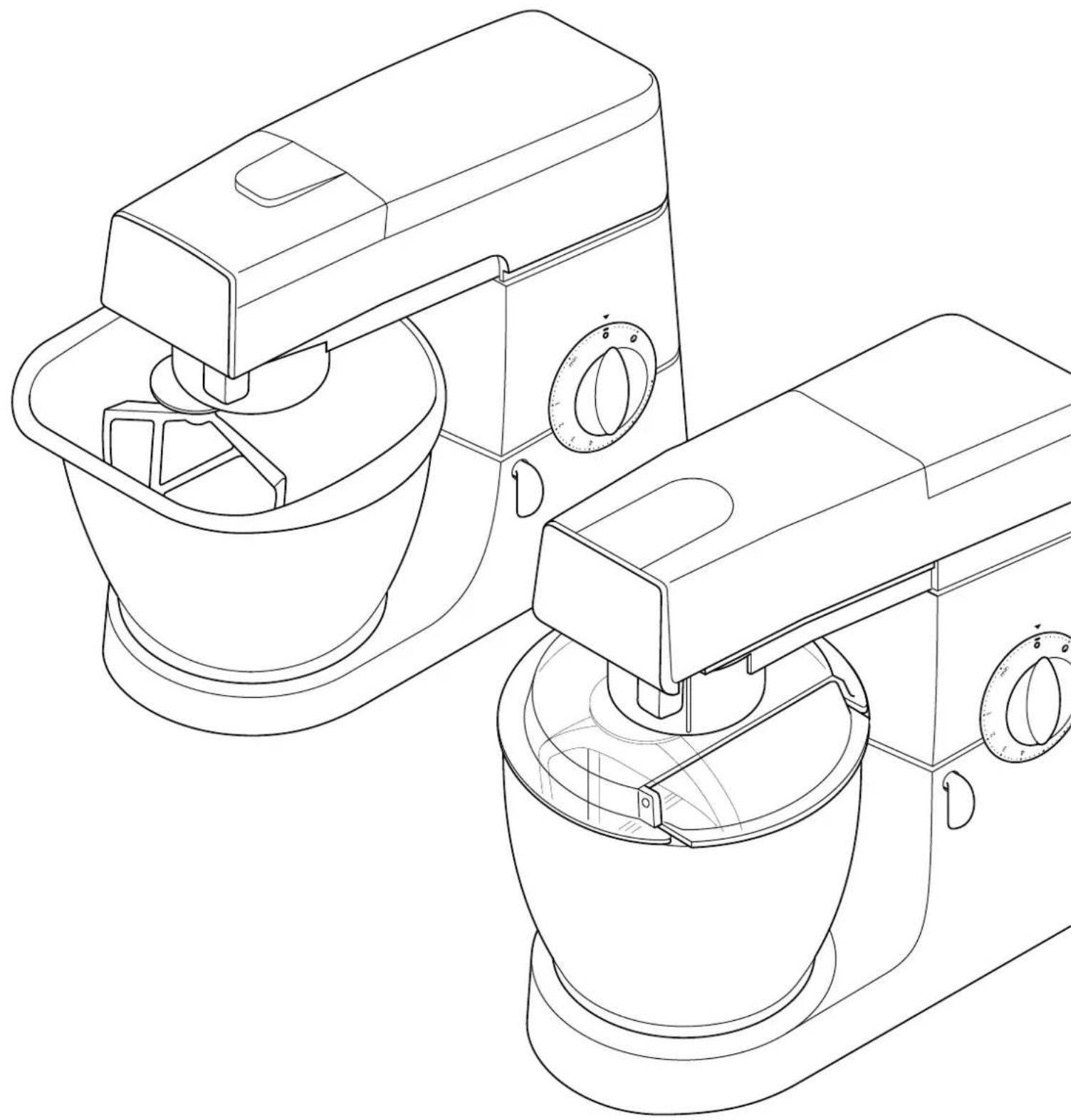 KENWOOD KM325 - Kenwood Chef KM200, KM300, KM400 series Major KM600, KM800 series - 1