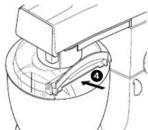 KENWOOD KM325 - instalação e'utilização do seu resguardo anti-salpicos redondo/em "D" (se for fornecido) - 2