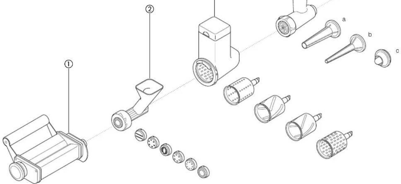 KENWOOD KM310 - A csatlakoztatható tartozékok - 1