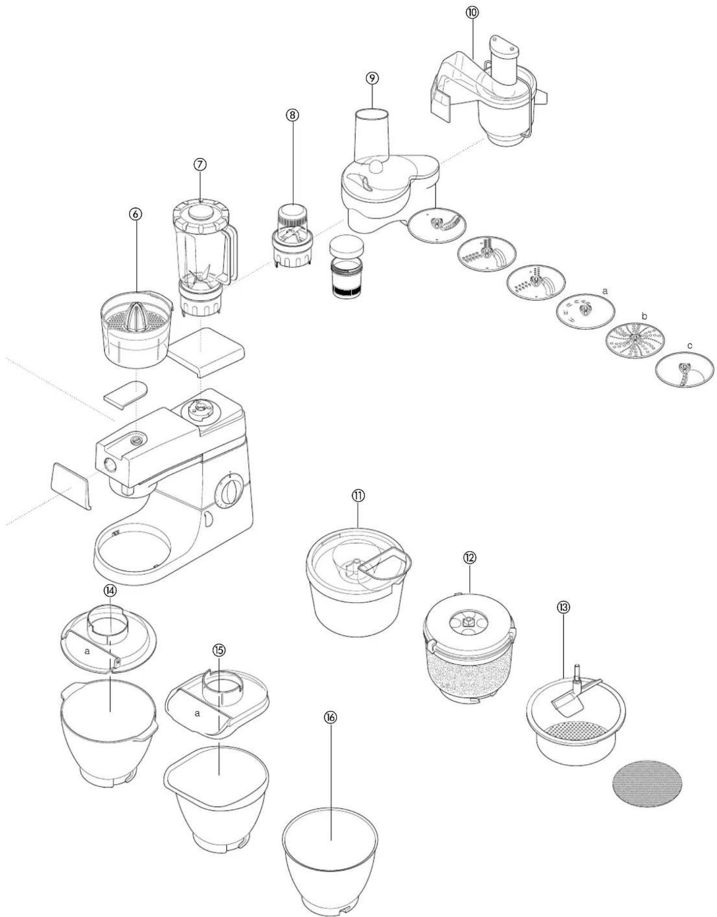 KENWOOD KM301 - existerande tillsatser - 7