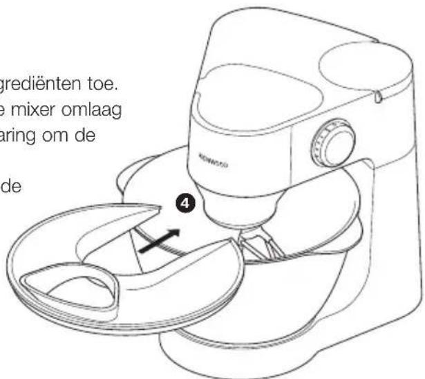 KENWOOD KM263 - het spatschem op het apparaat bevestigen en gebruiken - 1
