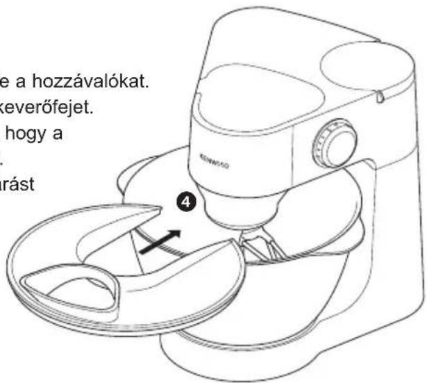 KENWOOD KM263 - a frocskolésgató felszerelése és használata - 1