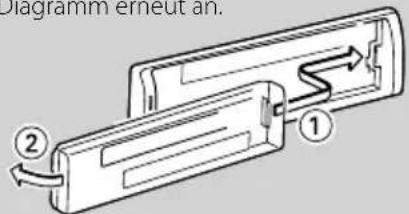 KENWOOD KDCW40441 - Freigabe der Frontblende - 2