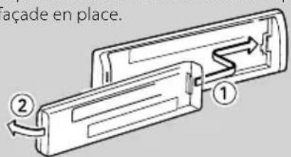 KENWOOD KDCW40441 - Retrait de la façade - 2