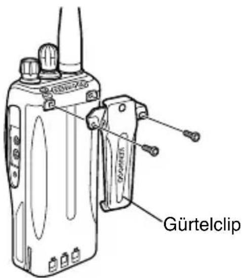 KENWOOD TK3312 - ANBRINGEN DES GÜRTELCLIPS - 1