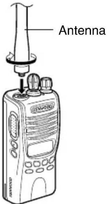 KENWOOD TK3312 - INSTALLING THE (OPTIONAL) ANTENNA - 1