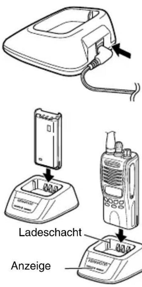 KENWOOD TK3312 - LADEN DES AKKUS (OPTIONALES AKKULADEGERÄT) - 1