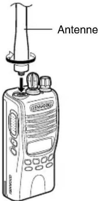 KENWOOD TK3312 - PLAATSEN VAN DE (OPTIONELE) ANTENNE - 1