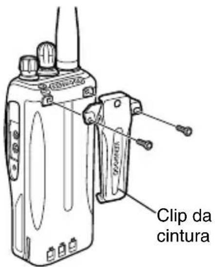 KENWOOD TK3312 - INSTALLAZIONE DELLA CLIP CINTURA - 1