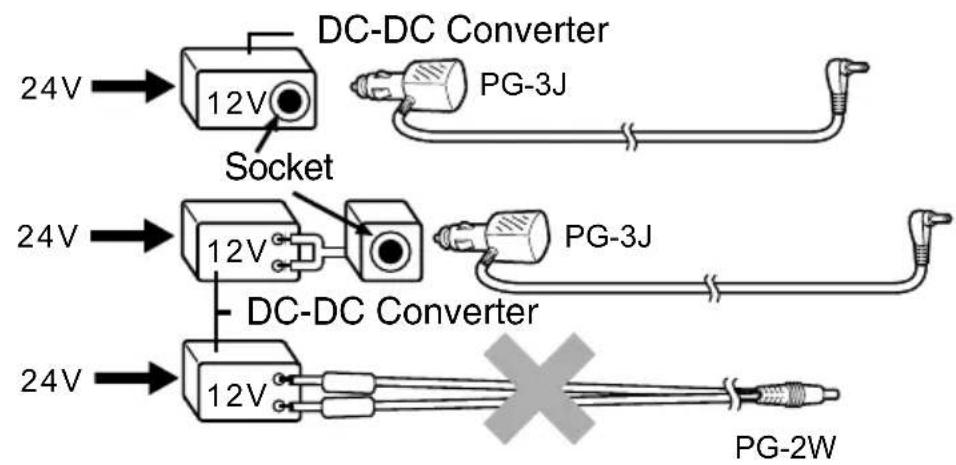 KENWOOD THD72A - CONNECTING TO A CIGARETTE LIGHTER SOCKET - 2