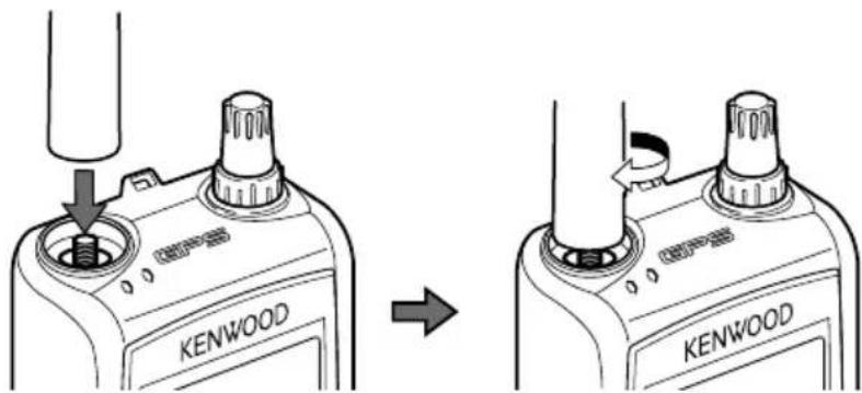 KENWOOD THD72A - INSTALLING THE ANTENNA - 1