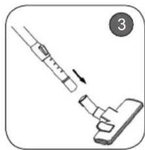 QUIGG VC14 - Montage du tube téléscopique - 3