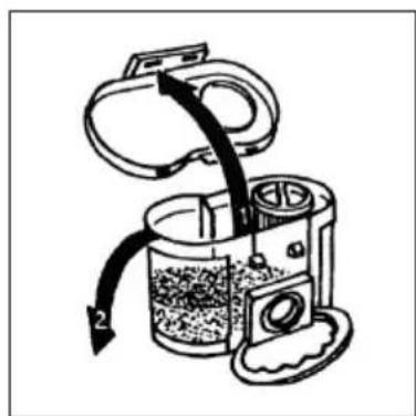 QUIGG Topo 1600 - Stofreservoir verwijderen - 2