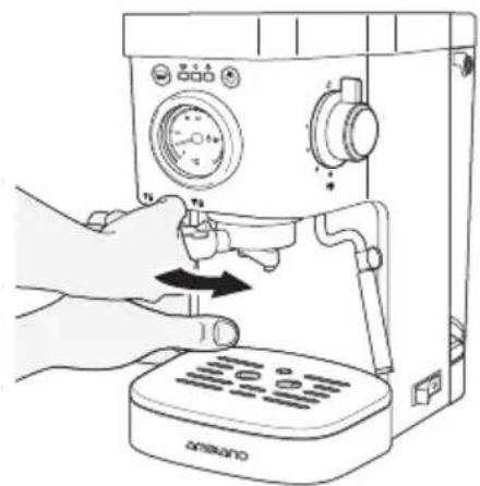 QUIGG GTEM02 - Siebträger einsetzen und lösen - 1