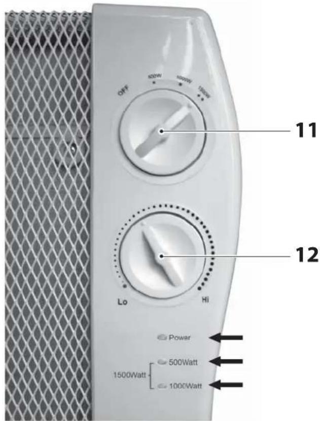 QUIGG GTGH02 - Niveau de chauffage III (1500 W) - 2